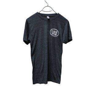 The Track Shirt Cleanline Surf Shop Seaside Oregon T Shirt Gray w White Graphic